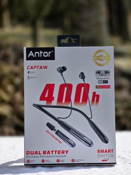 Antor Captain Dual Battery Wireless Neckband Headset
