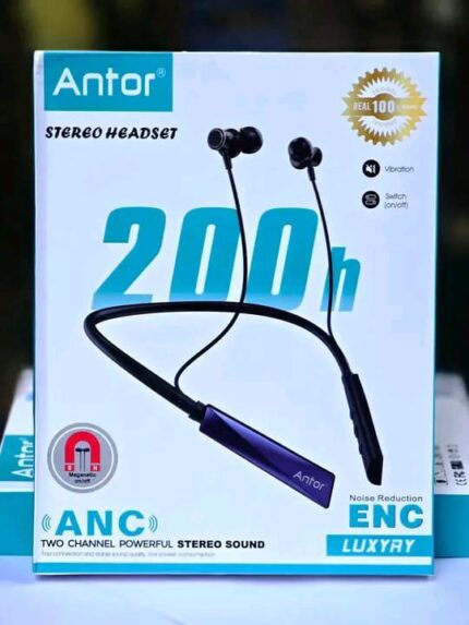 Antor Luxury 200h Wireless Nickband Earphone with ANC & ENC